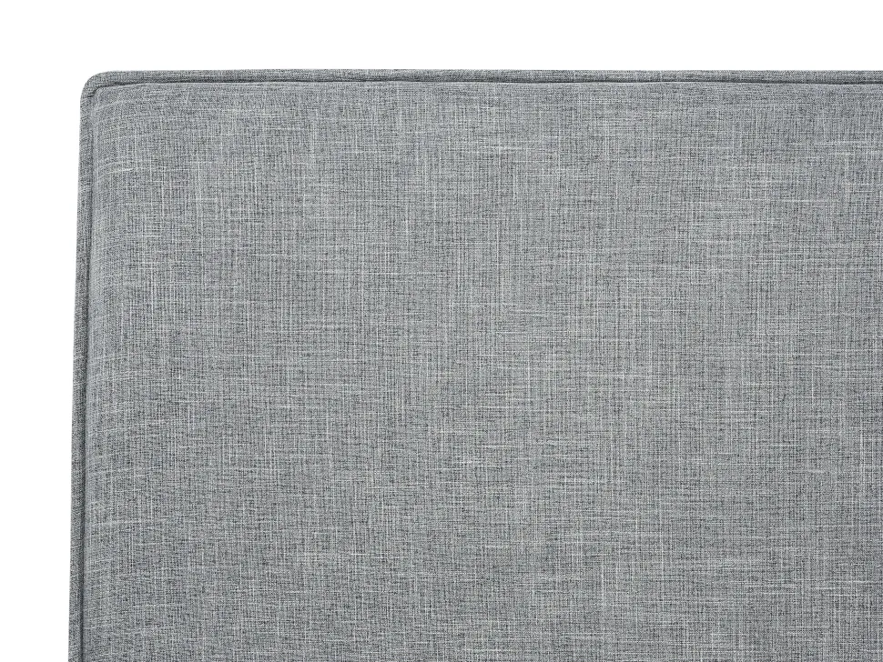 Polsterbett Leinenoptik Grau Lattenrost 180 X 200 Cm Sennez