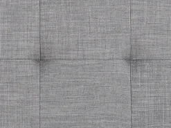 Polsterbett Leinenoptik Grau Lattenrost 180 X 200 Cm Lille