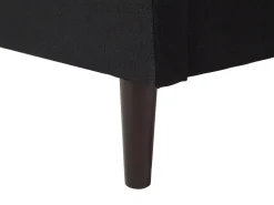 Polsterbett Leinenoptik Schwarz Lattenrost 180 X 200 Cm Colmar