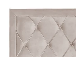Polsterbett Samtstoff Beige Mit Bettkasten 180 X 200 Cm Lievin