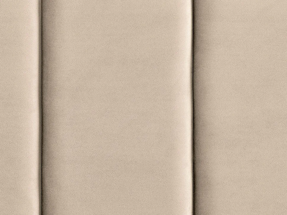 Polsterbett Samtstoff Beige Lattenrost 180 X 200 Cm Villette