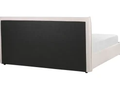 Polsterbett Samtstoff Cremeweis Mit Stauraum 180 X 200 Cm Lavaur