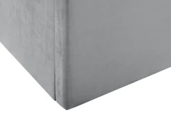 Polsterbett Samtstoff Grau Mit Stauraum 160 X 200 Cm Lorient