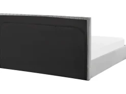 Polsterbett Samtstoff Grau Mit Stauraum 180 X 200 Cm Vion