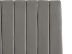 Polsterbett Samtstoff Grau Mit Stauraum 180 X 200 Cm Vion