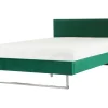 Polsterbett Samtstoff Grun 180 X 200 Cm Lattenrost Bellou