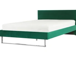 Polsterbett Samtstoff Grun 180 X 200 Cm Lattenrost Bellou