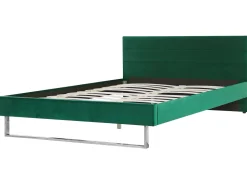 Polsterbett Samtstoff Grun 180 X 200 Cm Lattenrost Bellou