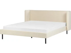 Polsterbett Samtstoff Hellbeige Lattenrost 160 X 200 Cm Arette