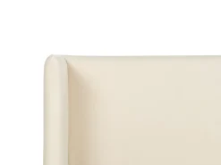 Polsterbett Samtstoff Hellbeige Lattenrost 160 X 200 Cm Arette