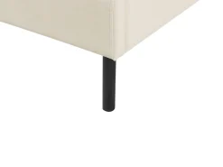 Polsterbett Samtstoff Hellbeige Lattenrost 160 X 200 Cm Arette