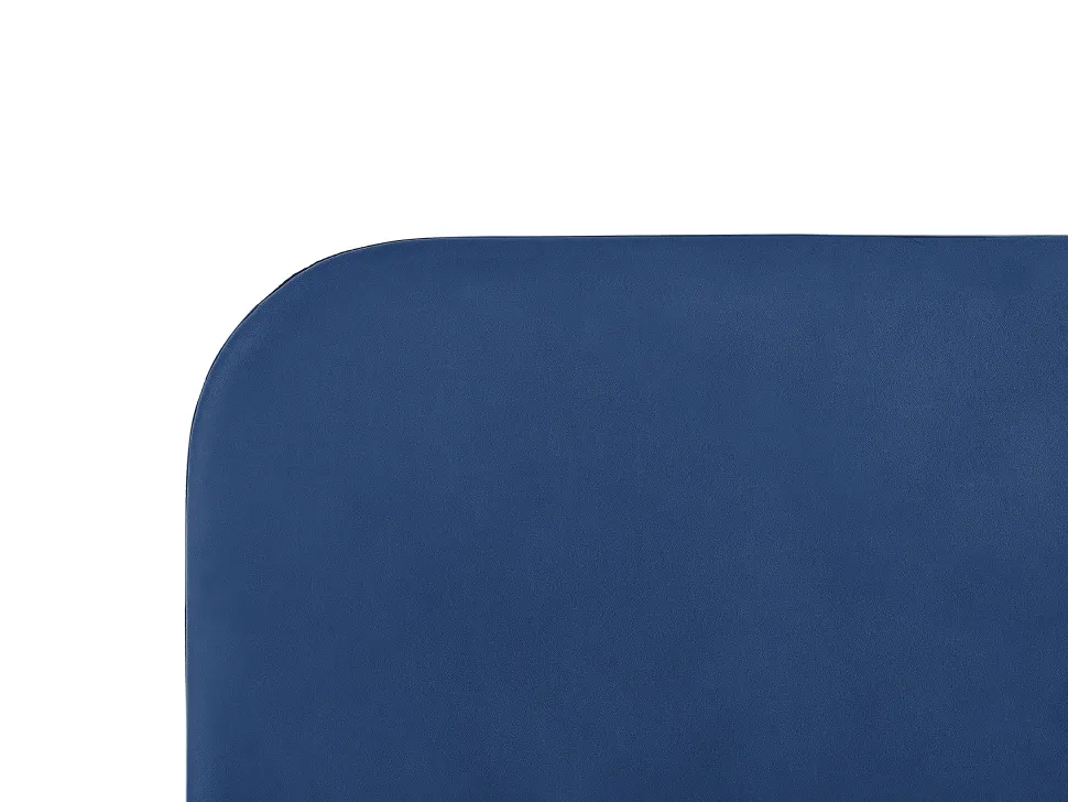 Polsterbett Samtstoff Marineblau 180 X 200 Cm Lattenrost Flayat