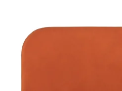 Polsterbett Samtstoff Orange 180 X 200 Cm Lattenrost Flayat
