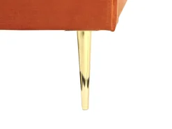 Polsterbett Samtstoff Orange 180 X 200 Cm Lattenrost Flayat