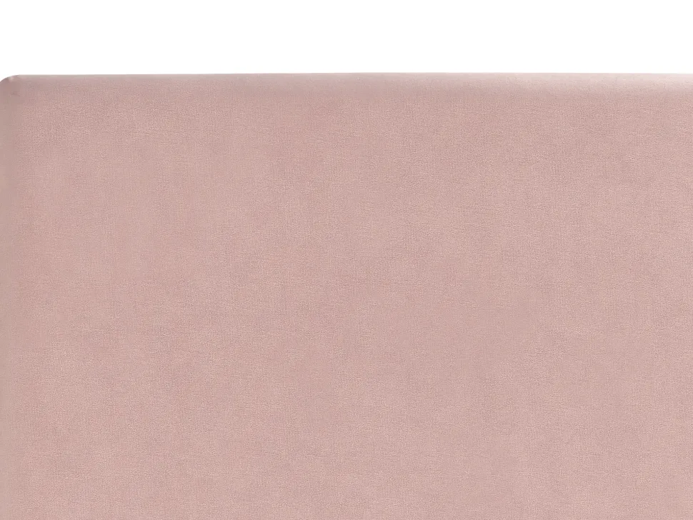 Polsterbett Samtstoff Rosa Lattenrost 160 X 200 Cm Fitou