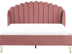 Polsterbett Samtstoff Rosa Lattenrost 180 X 200 Cm Ambillou