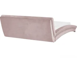 Polsterbett Samtstoff Rosa 160 X 200Cm Lille