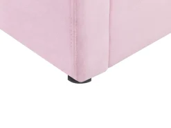 Polsterbett Samtstoff Rosa Mit Bettkasten Hochklappbar 90 X 200 Cm Anet