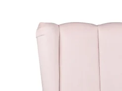 Polsterbett Samtstoff Rosa Mit Usb-Anschluss 140 X 200 Cm Miribel