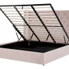 Polsterbett Samtstoff Rosa Mit Bettkasten 180 X 200 Cm Lubbon