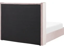 Polsterbett Samtstoff Rosa Mit Bettkasten 180 X 200 Cm Lubbon