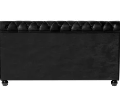 Polsterbett Samtstoff Schwarz 180 X 200 Cm Avallon