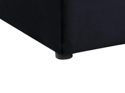 Polsterbett Samtstoff Schwarz Mit Stauraum 180 X 200 Cm Noyers