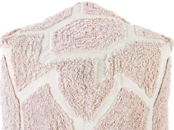 Pouf Baumwolle Beige / Rosa 40 X 40 Cm Rojhan