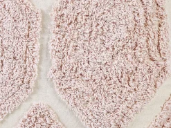 Pouf Baumwolle Beige / Rosa 40 X 40 Cm Rojhan