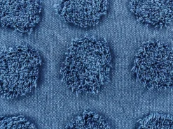 Pouf Baumwolle Blau 50 X 50 Cm Vishvi