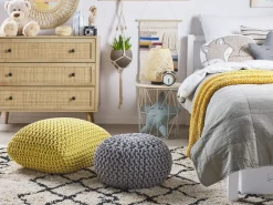 Pouf Gelb 50 Cm Conrad