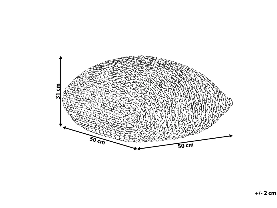 Pouf Gelb 50 Cm Conrad