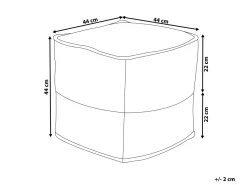 Pouf Gelb 44 X 44 Cm Kirama