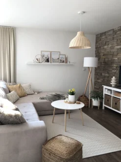 Pouf Gelb 44 X 44 Cm Kirama