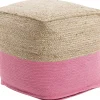 Pouf Rosa 44 X 44 Cm Kirama