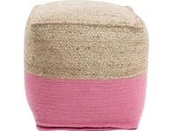 Pouf Rosa 44 X 44 Cm Kirama