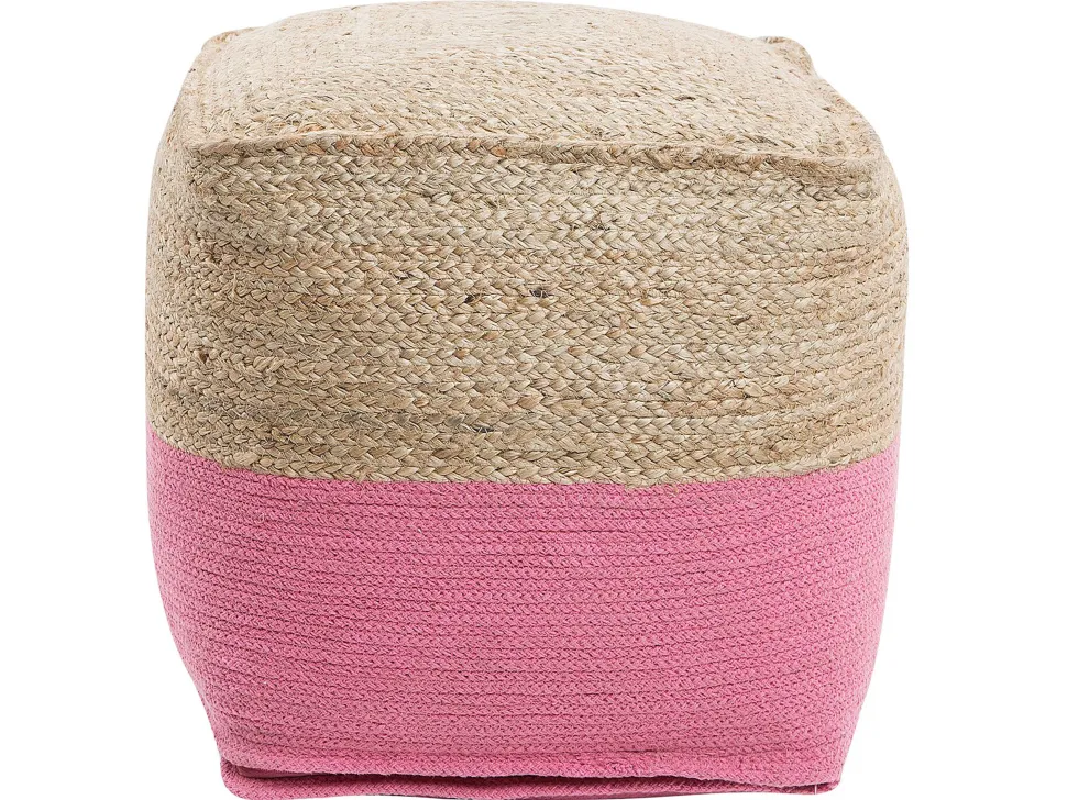 Pouf Rosa 44 X 44 Cm Kirama