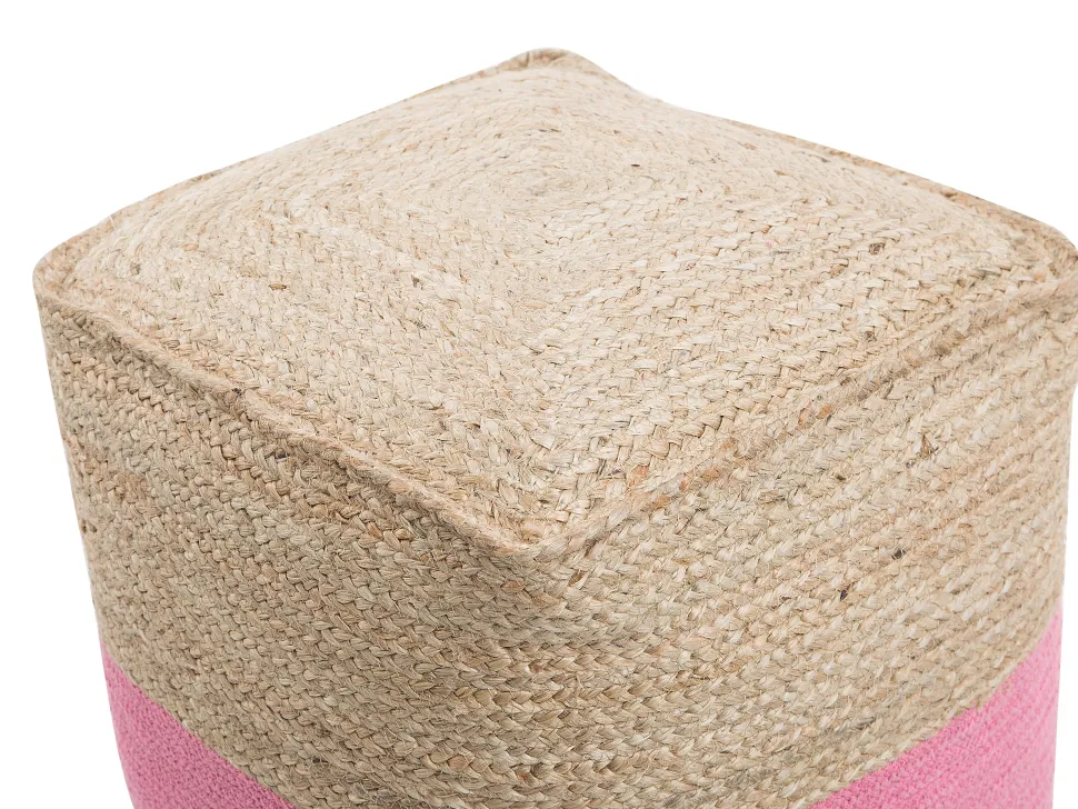 Pouf Rosa 44 X 44 Cm Kirama