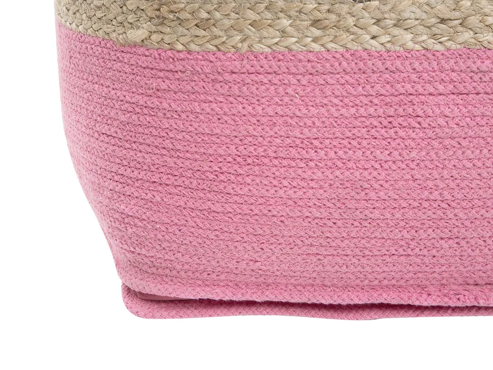 Pouf Rosa 44 X 44 Cm Kirama