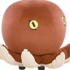 Pouf Samtstoff Braun Oktopus-Form 55 Cm Octopus