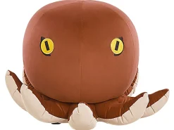 Pouf Samtstoff Braun Oktopus-Form 55 Cm Octopus