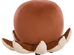 Pouf Samtstoff Braun Oktopus-Form 55 Cm Octopus
