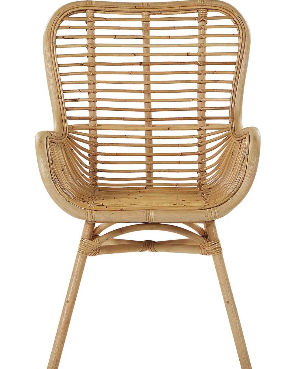 Rattanstuhl Beige Naturlich Mit Armlehnen Togo