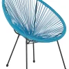 Rattanstuhl Kunststoff Blau O 70 Cm Acapulco Ii