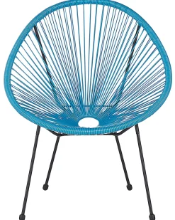 Rattanstuhl Kunststoff Blau O 70 Cm Acapulco Ii