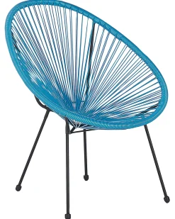 Rattanstuhl Kunststoff Blau 2Er Set O 70 Cm Acapulco Ii