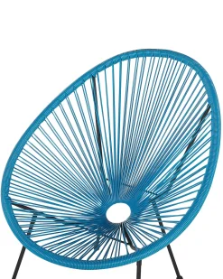 Rattanstuhl Kunststoff Blau 2Er Set O 70 Cm Acapulco Ii