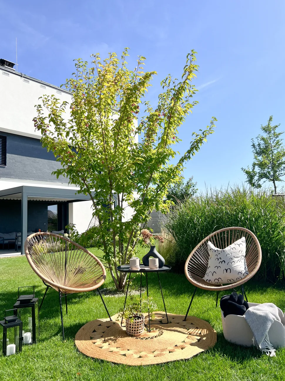 Rattanstuhl Kunststoff Naturlich 2Er Set O 70 Cm Acapulco Ii