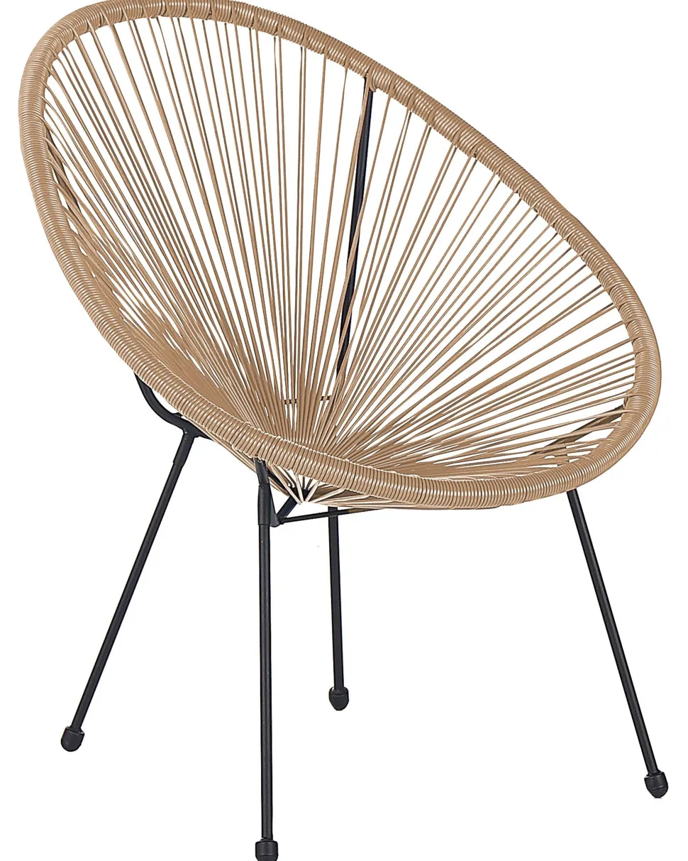 Rattanstuhl Kunststoff Naturlich 2Er Set O 70 Cm Acapulco Ii