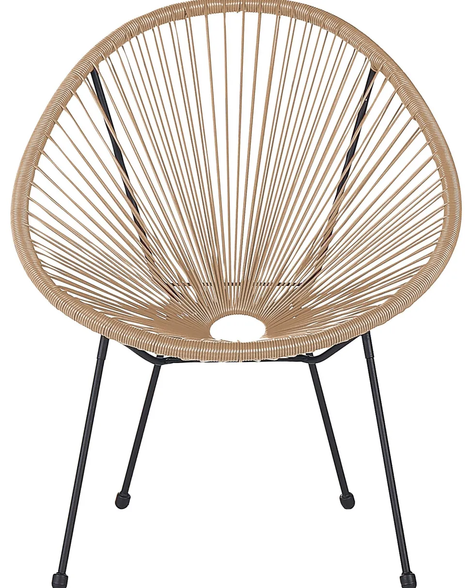 Rattanstuhl Kunststoff Naturlich 2Er Set O 70 Cm Acapulco Ii